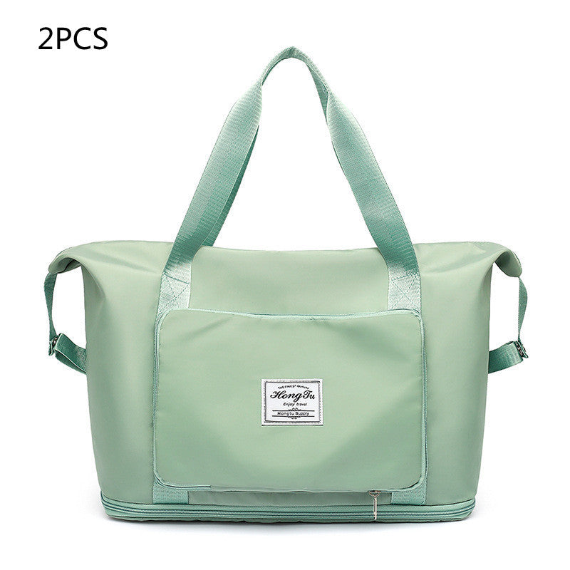 Foldable Large Capacity Women Gym Bags Shoulder Bag Women Training Travel Handle Handbag Yoga Sport Crossbody Tote Bag Women